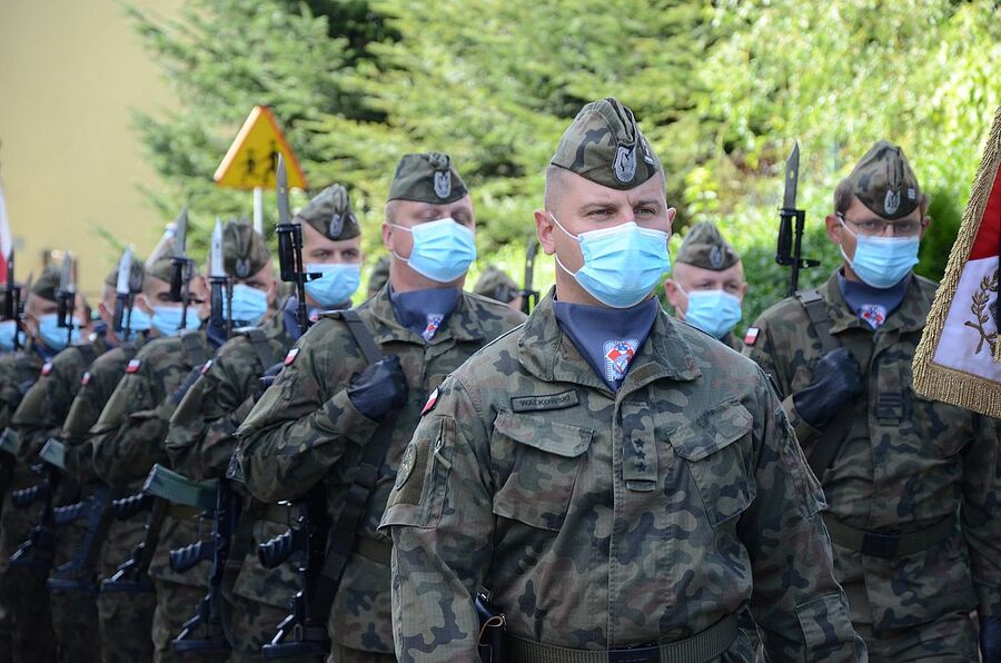 Rzyki, 19.09.2020. Uroczystości pogrzebowe ppor. Mieczysława Kozłowskiego. Fot. Janusz Ślęzak (IPN)