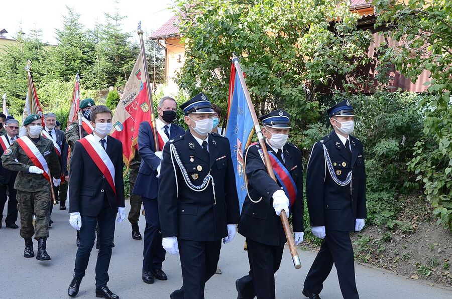 Rzyki, 19.09.2020. Uroczystości pogrzebowe ppor. Mieczysława Kozłowskiego. Fot. Janusz Ślęzak (IPN)
