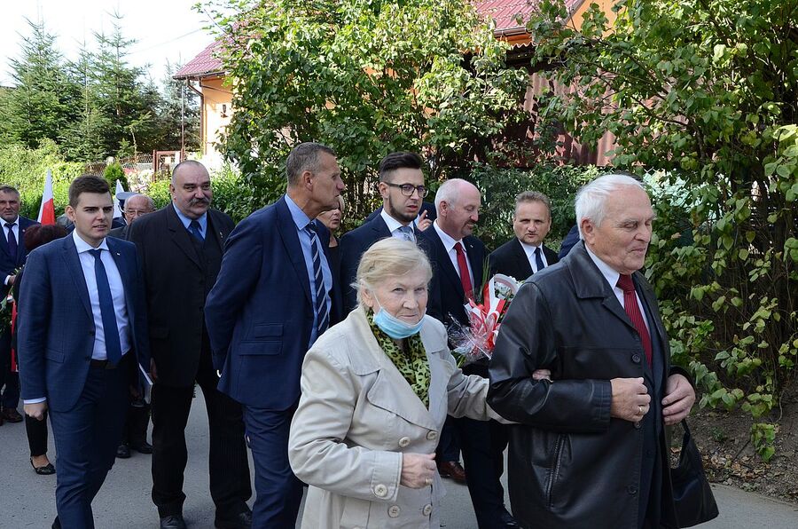Rzyki, 19.09.2020. Uroczystości pogrzebowe ppor. Mieczysława Kozłowskiego. Fot. Janusz Ślęzak (IPN)