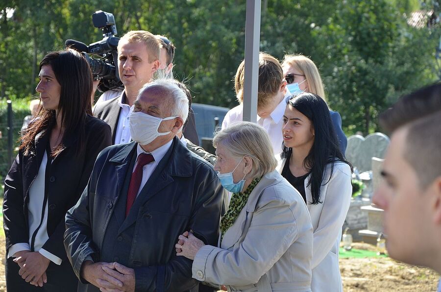 Rzyki, 19.09.2020. Uroczystości pogrzebowe ppor. Mieczysława Kozłowskiego. Fot. Janusz Ślęzak (IPN)