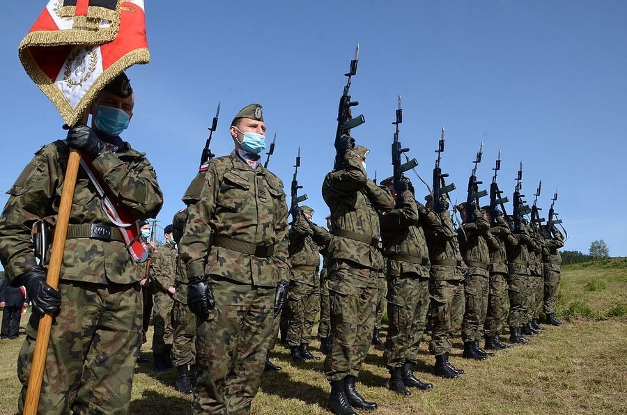 Rzyki, 19.09.2020. Uroczystości pogrzebowe ppor. Mieczysława Kozłowskiego. Fot. Janusz Ślęzak (IPN)