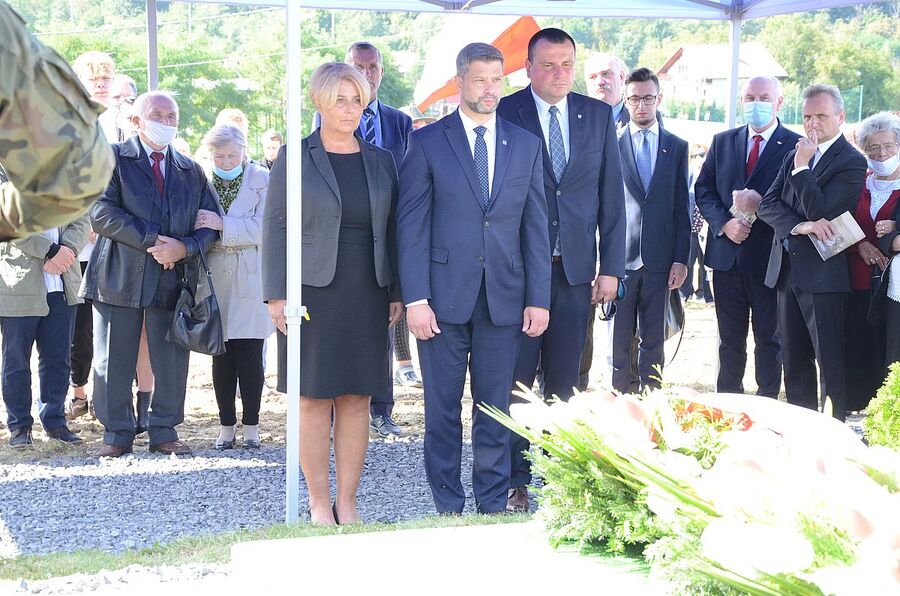Rzyki, 19.09.2020. Uroczystości pogrzebowe ppor. Mieczysława Kozłowskiego. Fot. Janusz Ślęzak (IPN)