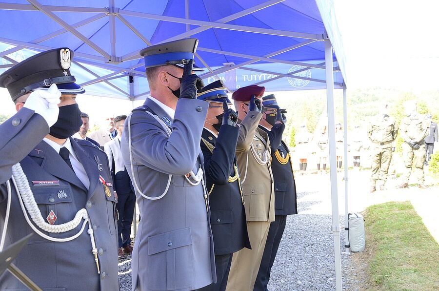 Rzyki, 19.09.2020. Uroczystości pogrzebowe ppor. Mieczysława Kozłowskiego. Fot. Janusz Ślęzak (IPN)