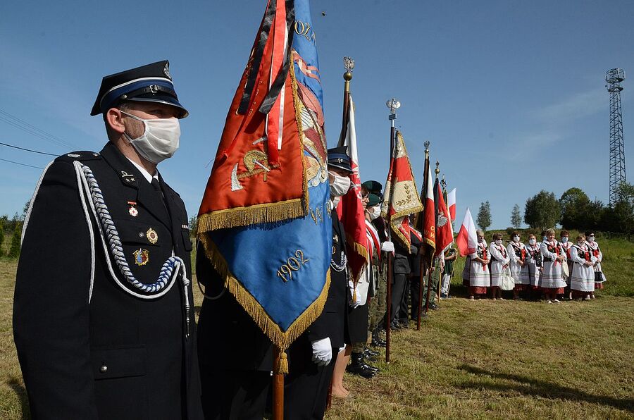 Rzyki, 19.09.2020. Uroczystości pogrzebowe ppor. Mieczysława Kozłowskiego. Fot. Janusz Ślęzak (IPN)