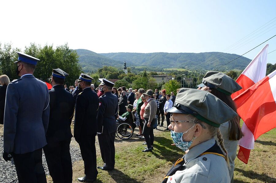Rzyki, 19.09.2020. Uroczystości pogrzebowe ppor. Mieczysława Kozłowskiego. Fot. Janusz Ślęzak (IPN)