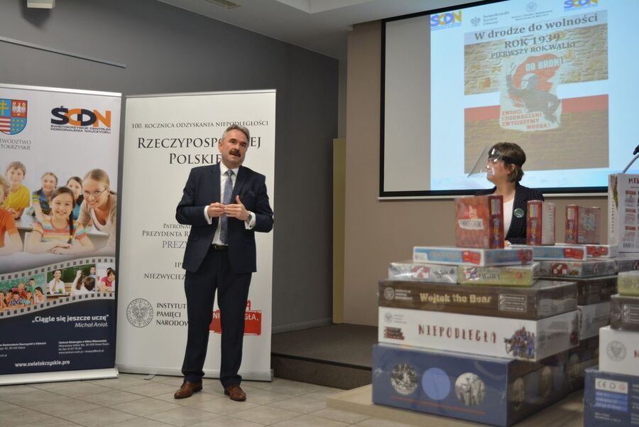 25.09.2020. Podsumowanie cyklu konferencji edukacyjnych w Kielcach. Fot. Katarzyna Pronobis (IPN)