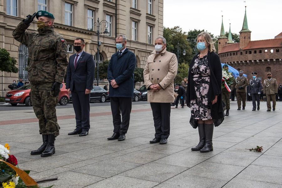 27.09.2020. Dzień Polskiego Państwa Podziemnego w Krakowie. Fot. Agnieszka Masłowska (IPN)