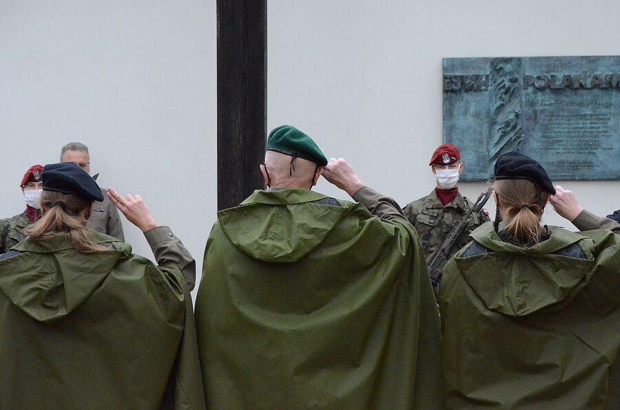 28.09.2020. Krakowskie uroczystości upamiętniające ofiary zbrodni katyńskiej. Fot. Janusz Ślęzak (IPN)