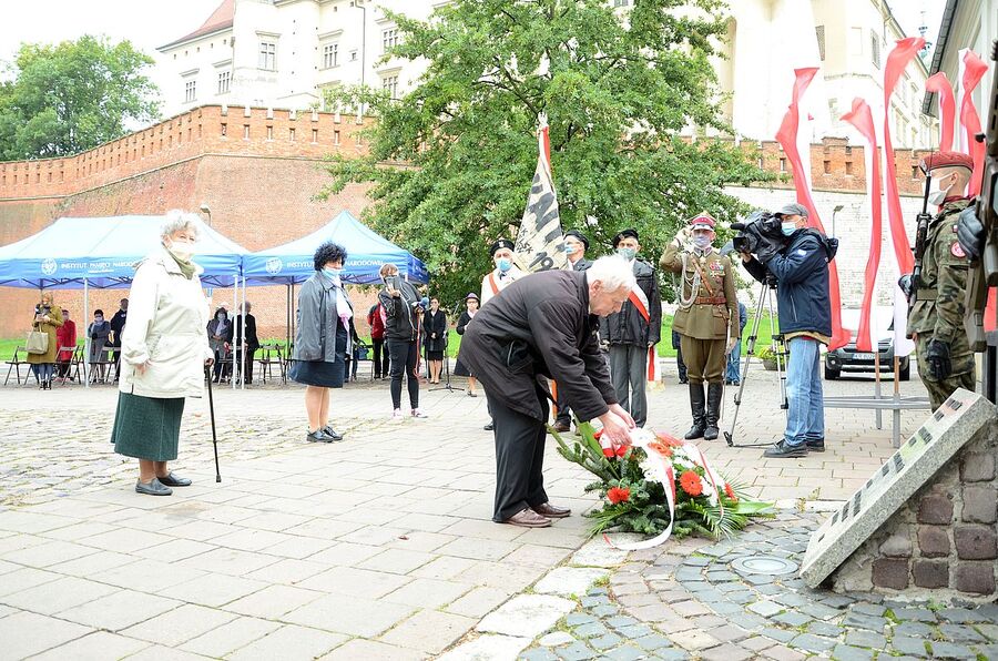 28.09.2020. Krakowskie uroczystości upamiętniające ofiary zbrodni katyńskiej. Fot. Janusz Ślęzak (IPN)