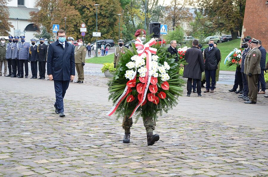 28.09.2020. Krakowskie uroczystości upamiętniające ofiary zbrodni katyńskiej. Fot. Janusz Ślęzak (IPN)