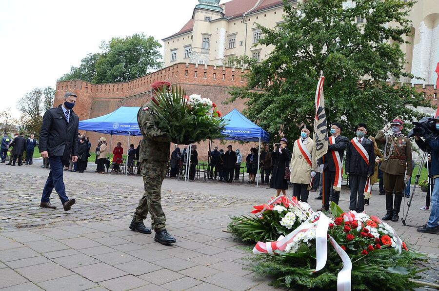 28.09.2020. Krakowskie uroczystości upamiętniające ofiary zbrodni katyńskiej. Fot. Janusz Ślęzak (IPN)