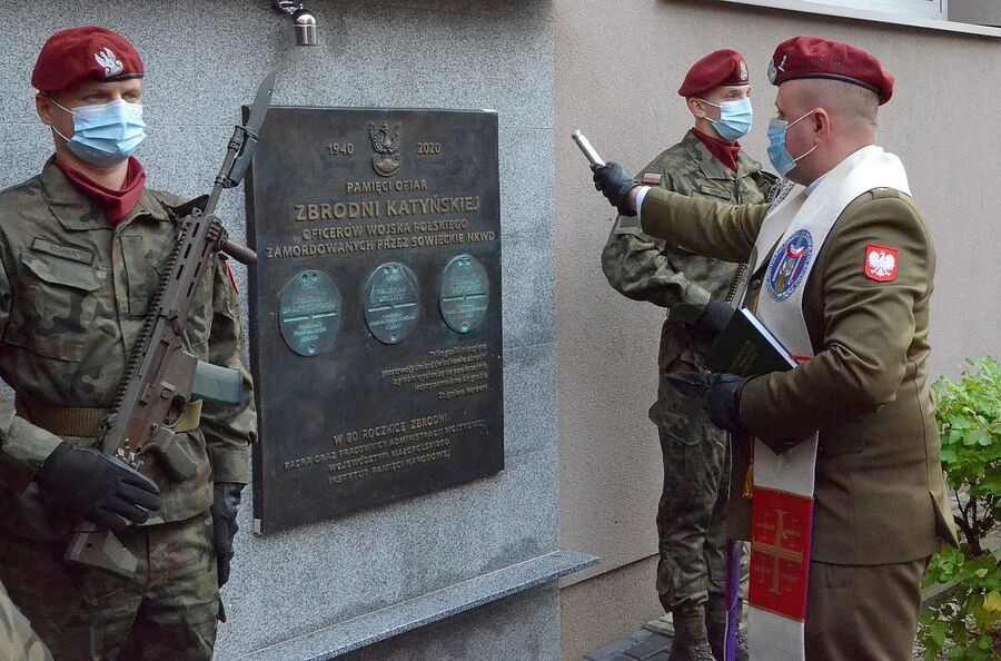28.09.2020. Krakowskie uroczystości upamiętniające ofiary zbrodni katyńskiej. Fot. Janusz Ślęzak (IPN)