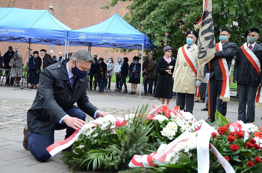 28.09.2020. Krakowskie uroczystości upamiętniające ofiary zbrodni katyńskiej. Fot. Janusz Ślęzak (IPN)
