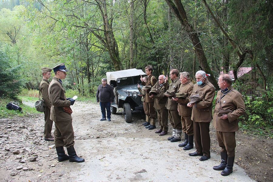 3.10.2020, zlot partyzancki na Turbaczu w 105. rocznicę urodzin „Ognia”. Fot. IPN