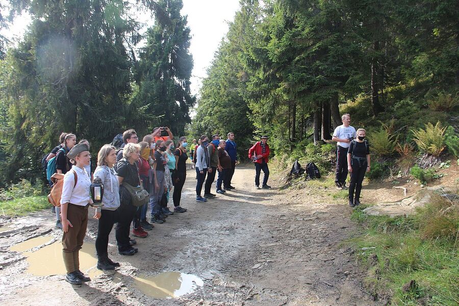 3.10.2020, zlot partyzancki na Turbaczu w 105. rocznicę urodzin „Ognia”. Fot. IPN