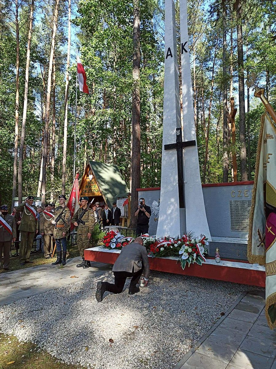 4.10.2020, uroczystości w 76. rocznicę bitwy na Piotrowym Polu. Fot. Mateusz Chlewicki