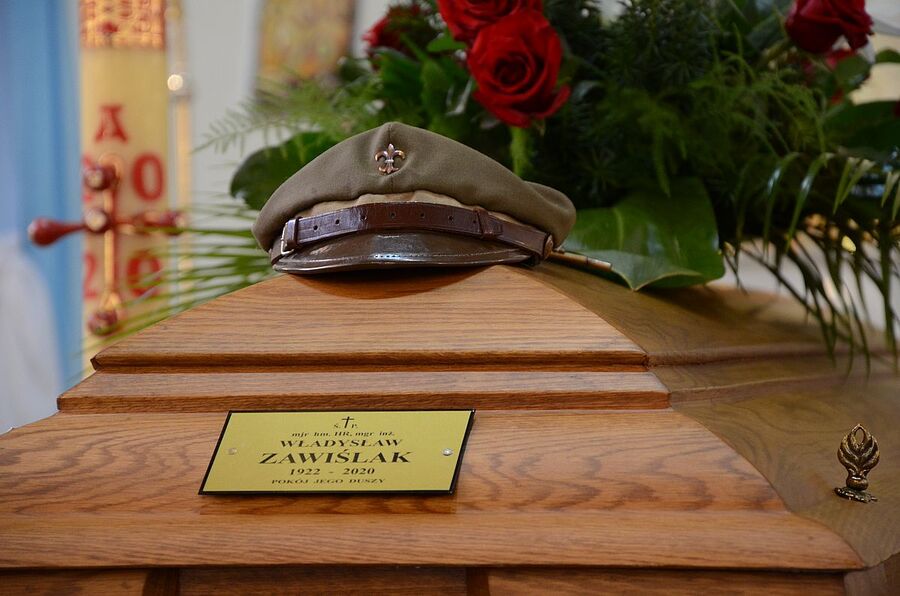 9.10.2020, pogrzeb mjr. hm. Władysława Zawiślaka. Fot. Janusz Ślęzak (IPN)