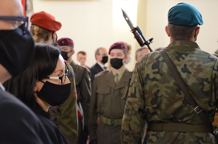 9.10.2020, pogrzeb mjr. hm. Władysława Zawiślaka. Fot. Janusz Ślęzak (IPN)