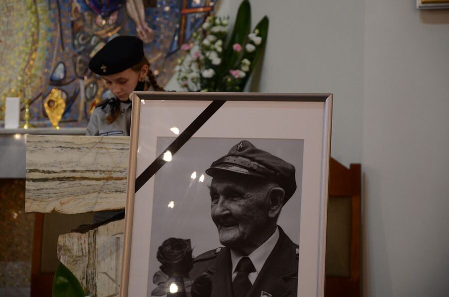 9.10.2020, pogrzeb mjr. hm. Władysława Zawiślaka. Fot. Janusz Ślęzak (IPN)