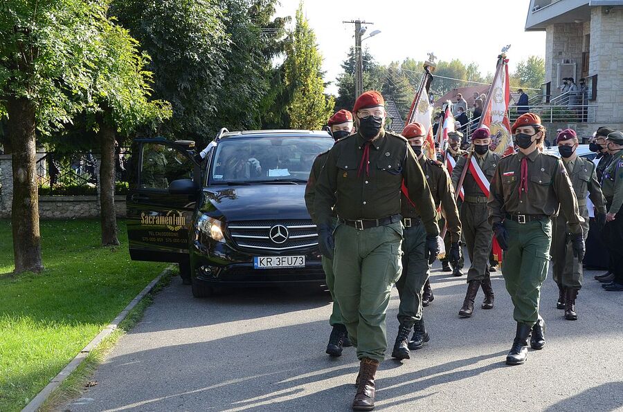 9.10.2020, pogrzeb mjr. hm. Władysława Zawiślaka. Fot. Janusz Ślęzak (IPN)