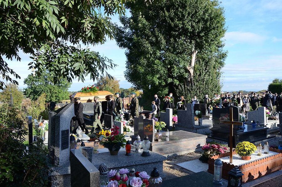 9.10.2020, pogrzeb mjr. hm. Władysława Zawiślaka. Fot. Janusz Ślęzak (IPN)