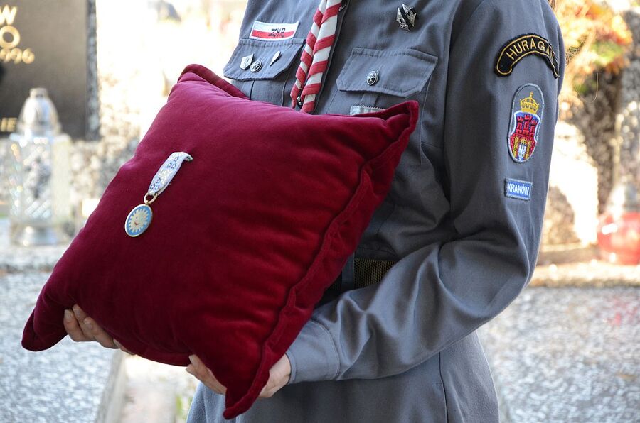 9.10.2020, pogrzeb mjr. hm. Władysława Zawiślaka. Fot. Janusz Ślęzak (IPN)