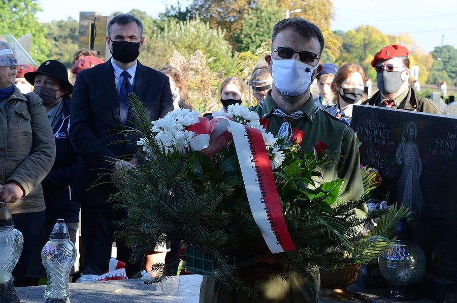 9.10.2020, pogrzeb mjr. hm. Władysława Zawiślaka. Fot. Janusz Ślęzak (IPN)
