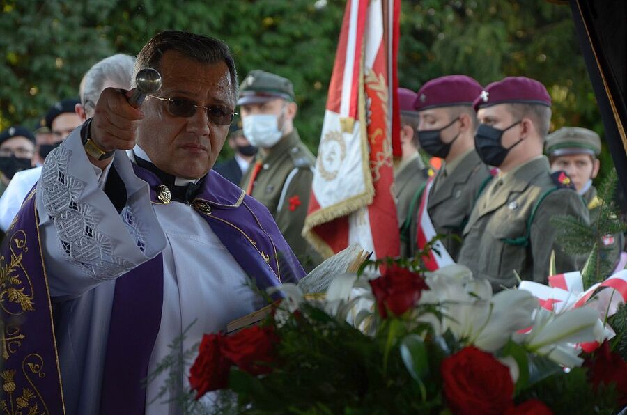 9.10.2020, pogrzeb mjr. hm. Władysława Zawiślaka. Fot. Janusz Ślęzak (IPN)
