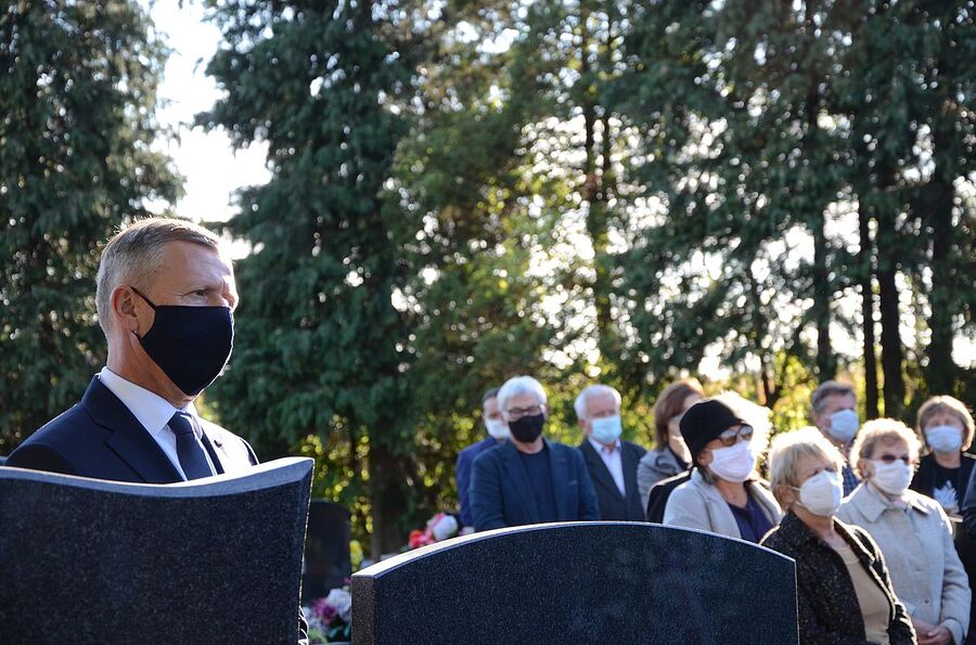 9.10.2020, pogrzeb mjr. hm. Władysława Zawiślaka. Fot. Janusz Ślęzak (IPN)