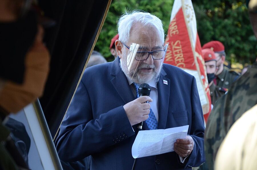 9.10.2020, pogrzeb mjr. hm. Władysława Zawiślaka. Fot. Janusz Ślęzak (IPN)