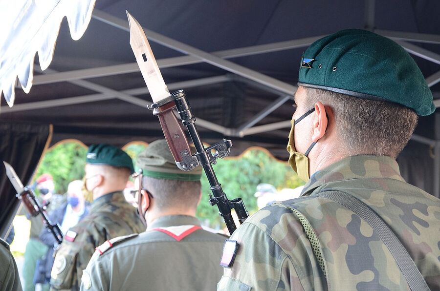 9.10.2020, pogrzeb mjr. hm. Władysława Zawiślaka. Fot. Janusz Ślęzak (IPN)