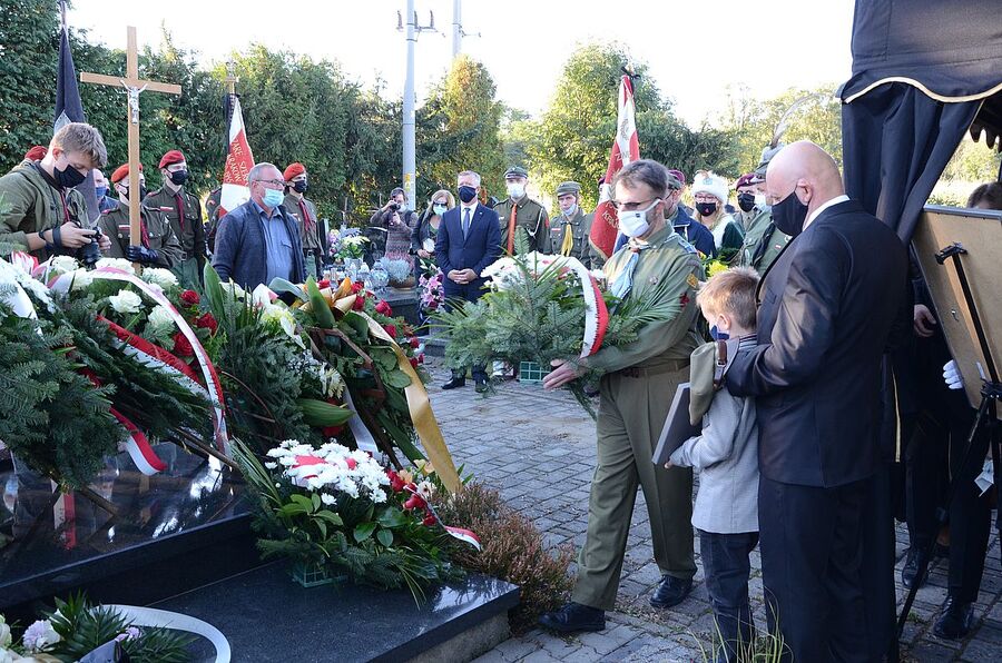 9.10.2020, pogrzeb mjr. hm. Władysława Zawiślaka. Fot. Janusz Ślęzak (IPN)