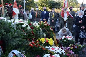 9.10.2020, pogrzeb mjr. hm. Władysława Zawiślaka. Fot. Janusz Ślęzak (IPN)