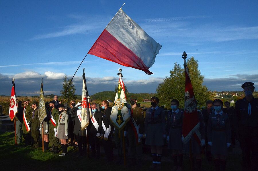 9.10.2020, pogrzeb mjr. hm. Władysława Zawiślaka. Fot. Janusz Ślęzak (IPN)