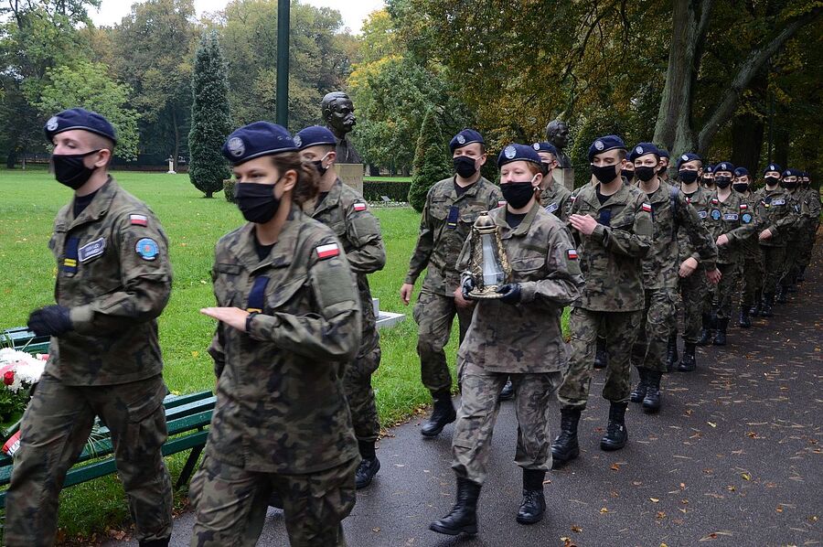 51. rocznica śmierci gen. Kazimierza Sosnkowskiego. Uroczystość w Krakowie. Fot. Janusz Ślęzak (IPN)