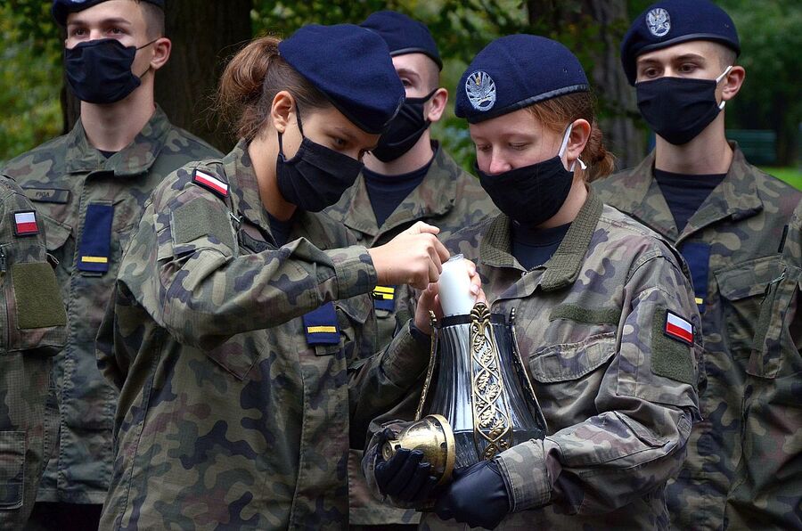 51. rocznica śmierci gen. Kazimierza Sosnkowskiego. Uroczystość w Krakowie. Fot. Janusz Ślęzak (IPN)