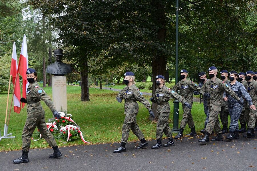 51. rocznica śmierci gen. Kazimierza Sosnkowskiego. Uroczystość w Krakowie. Fot. Janusz Ślęzak (IPN)