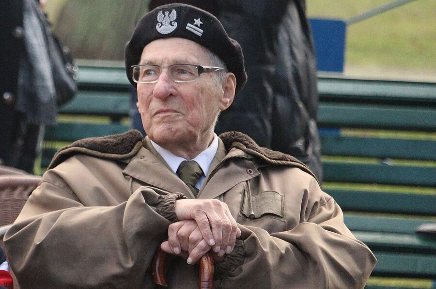 19 października 2020 r. mjr Stanisław Szuro ps. „Zamorski” skończył 100 lat. Fot. Janusz Ślęzak (IPN)