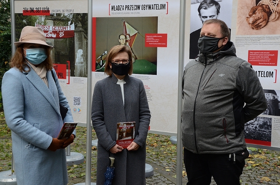 Kraków, 19.10.2020. Wystawa na Plantach o najdłuższym proteście głodowy w PRL. Fot. Janusz Ślęzak (IPN)