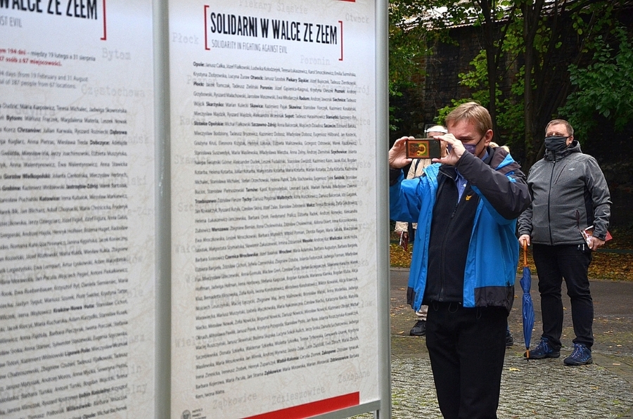 Kraków, 19.10.2020. Wystawa na Plantach o najdłuższym proteście głodowy w PRL. Fot. Janusz Ślęzak (IPN)