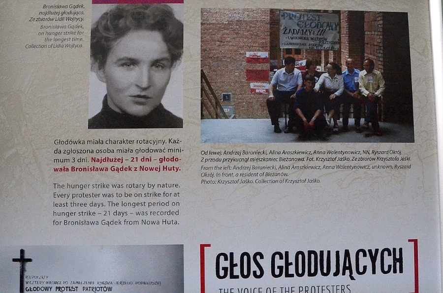 Kraków, 19.10.2020. Wystawa na Plantach o najdłuższym proteście głodowy w PRL. Fot. Janusz Ślęzak (IPN)