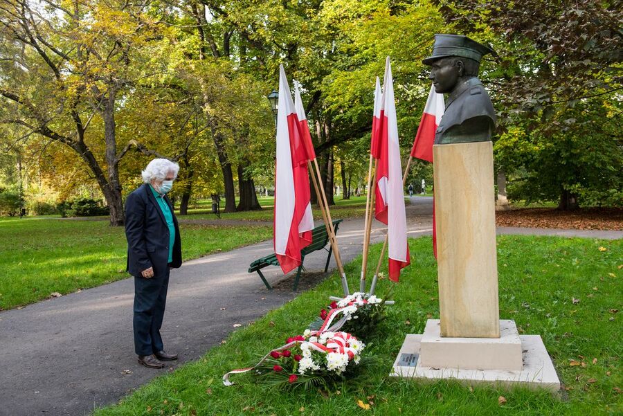 21.10.2020 w Krakowie uczczono 57. rocznicę śmierci sierżanta Józefa Franczaka „Lalusia”. Fot. Agnieszka Masłowska (IPN)