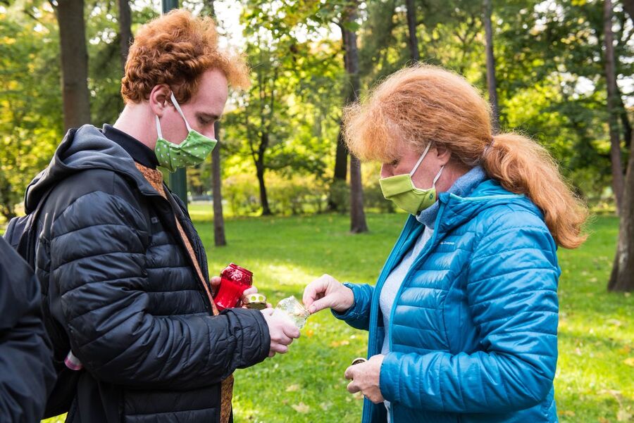 21.10.2020 w Krakowie uczczono 57. rocznicę śmierci sierżanta Józefa Franczaka „Lalusia”. Fot. Agnieszka Masłowska (IPN)