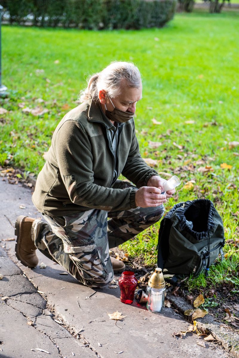 21.10.2020 w Krakowie uczczono 57. rocznicę śmierci sierżanta Józefa Franczaka „Lalusia”. Fot. Agnieszka Masłowska (IPN)