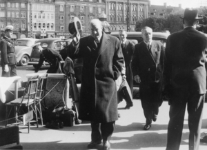 Stanisław Mikołajczyk podczas pobytu w Kopenhadze. 1956. Zbiory IPN Kraków