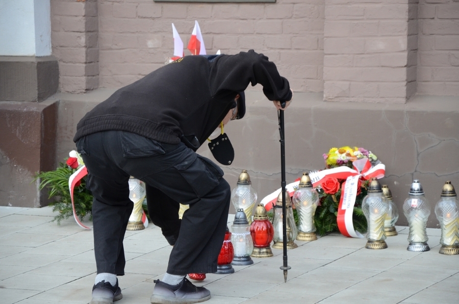 Kraków, 5.11.2020. Uroczystość pod murem więzienia Montelupich. Fot. Janusz Ślęzak (IPN)