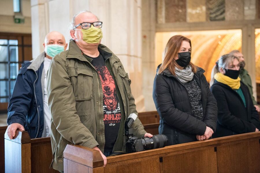 15.11.2020. VII Krakowskie Zaduszki za Żołnierzy Wyklętych-Niezłomnych. Fot. Agnieszka Masłowska (IPN)