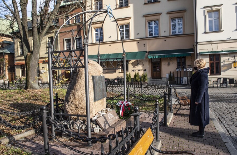 Krakowski IPN uczcił pamięć działaczy „Żegoty” i ofiar Holokaustu fot. Agnieszka Masłowska