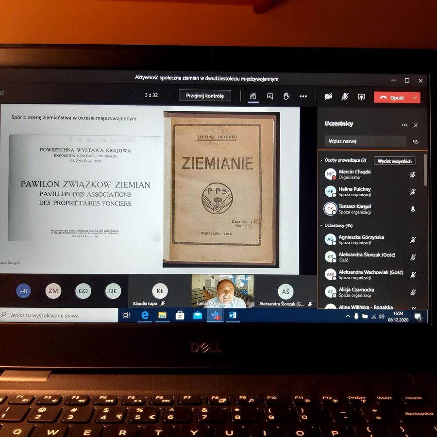 Warsztaty on-line o działalności społecznej ziemian