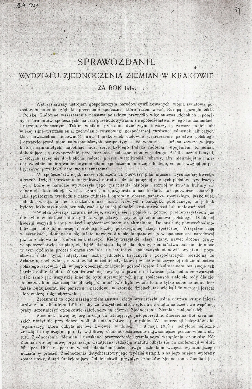 Warsztaty on-line o działalności społecznej ziemian